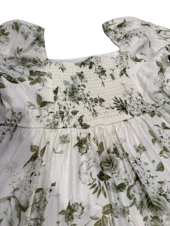 💜5/$50💜 Green and White Floral Midi Dress (Maternity) - Picture 9 of 10